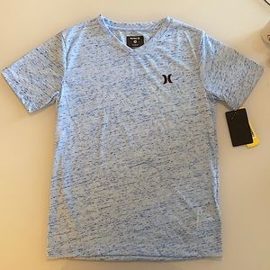 🌊🛹NWT HURLEY blue short sleeve V-Neck tee🛹🌊